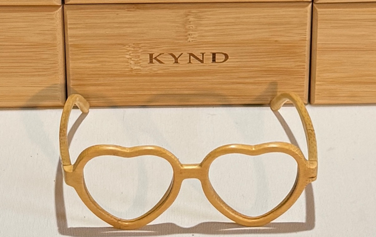KYND Eyewear HeartBreakers RX Bamboo Sunglasses – Natural Frame