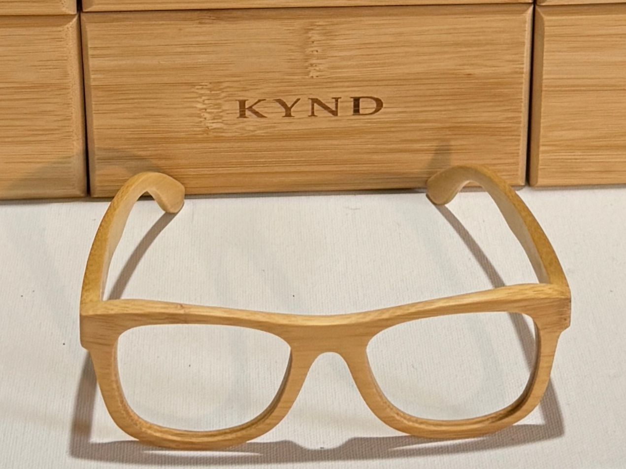 KYND Eyewear O.G.'s RX Bamboo Glasses – Natural Frame