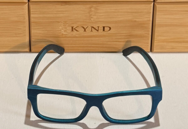 KYND Eyewear Oceans RX Bamboo Glasses – Deep Blue Frame