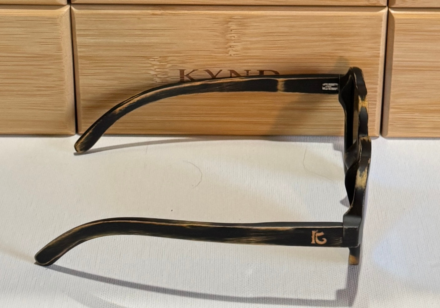 KYND Eyewear HeartBreakers Polarized Bamboo Sunglasses - Image 4