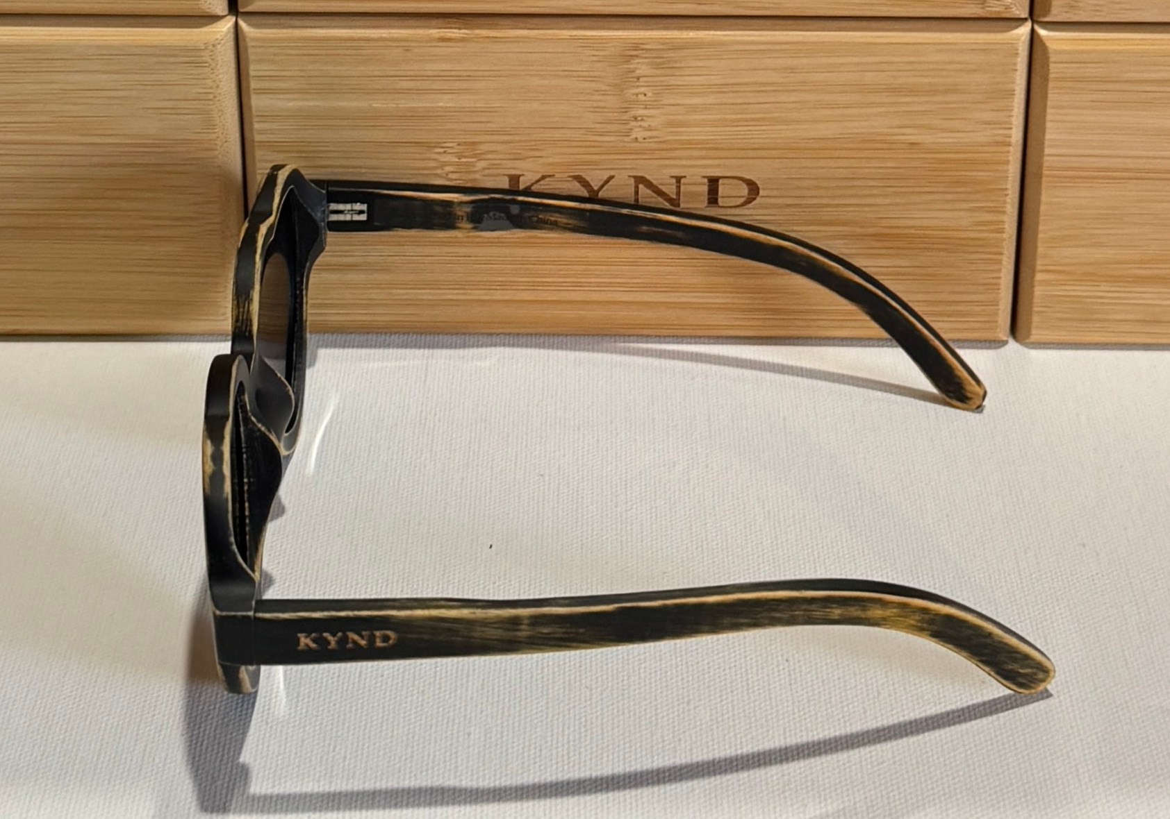 KYND Eyewear HeartBreakers Polarized Bamboo Sunglasses - Image 9