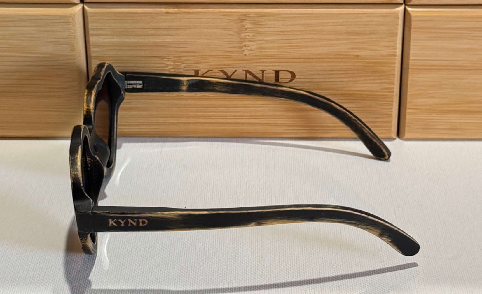 KYND Eyewear HeartBreakers Polarized Bamboo Sunglasses - Image 6