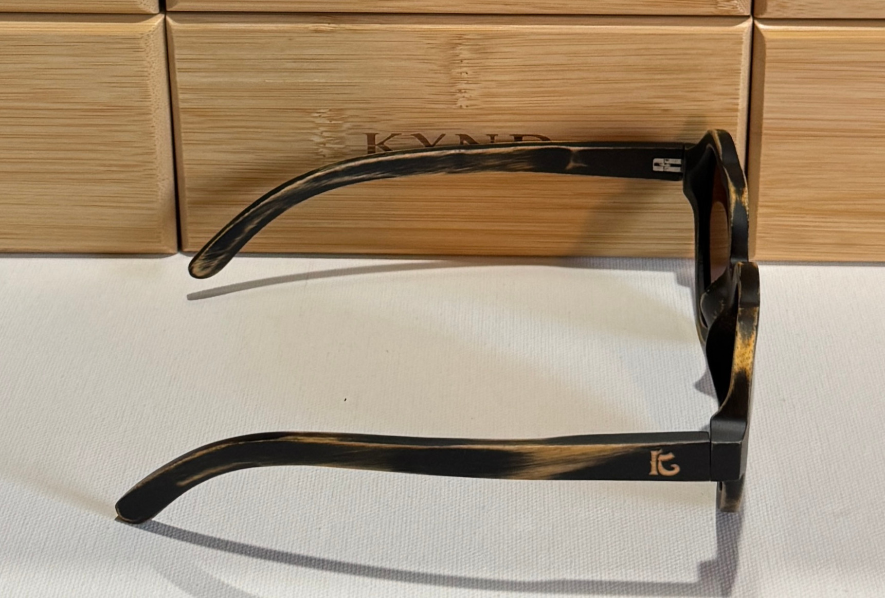 KYND Eyewear HeartBreakers Polarized Bamboo Sunglasses - Image 7