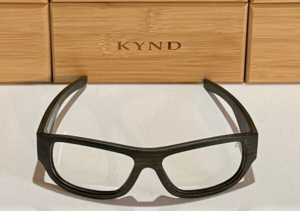 KYND Eyewear Eclipse RX Bamboo Glasses – Smoke Frame
